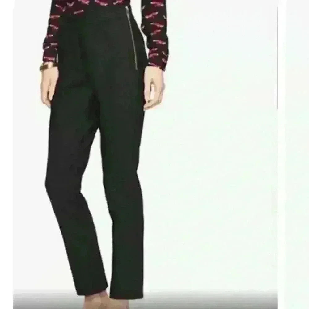 Kate Spade Zip Elastic Waist Straight Leg Pants. Size 0